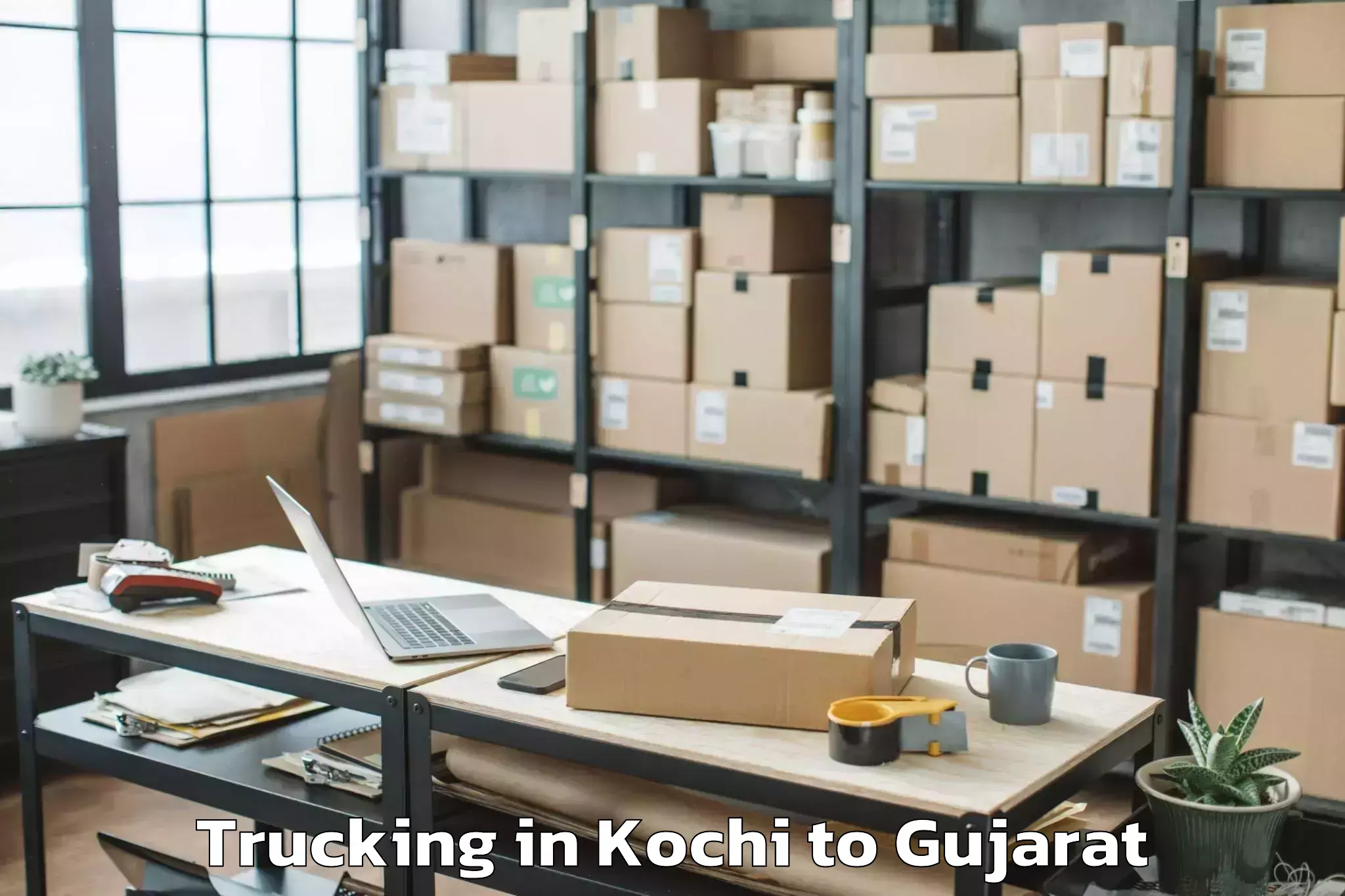 Book Your Kochi to Adalaj Trucking Today